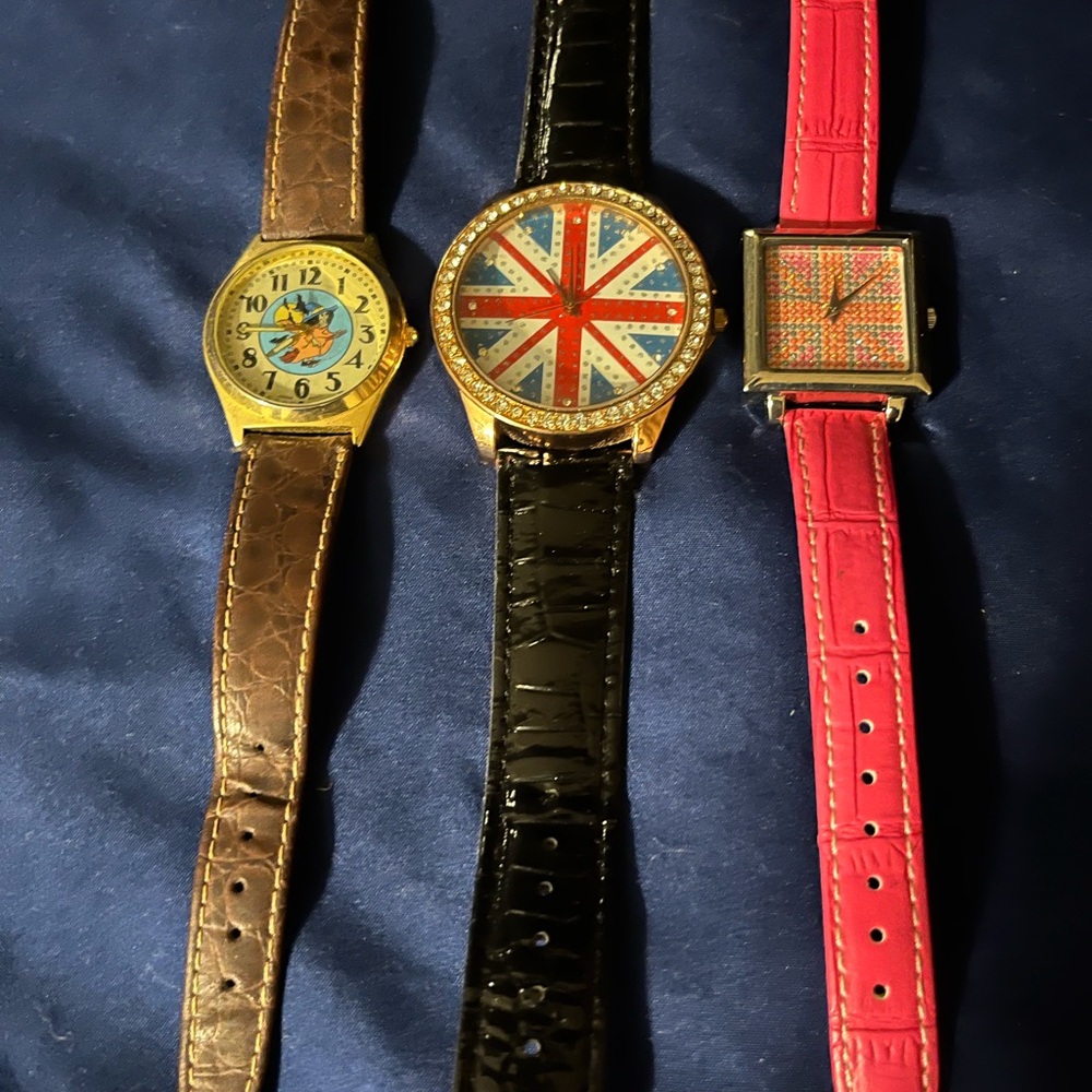 Stylish women’s Watch Set - Brown, Black, and Pink